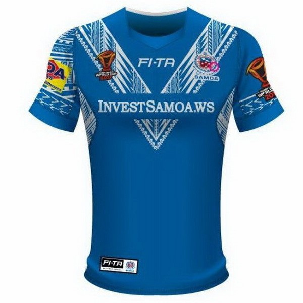 Maillot Rugby Samoa RLWC Domicile 2017 2018 Bleu